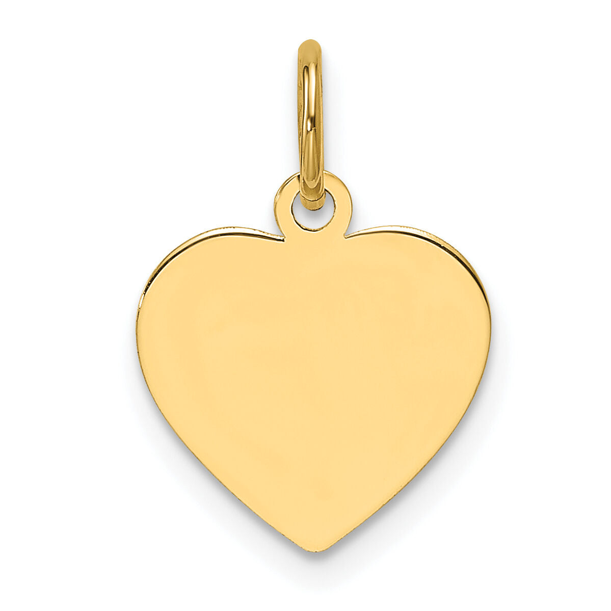 14k Plain .013 Gauge Engravable Heart Disc Charm-XM695/13