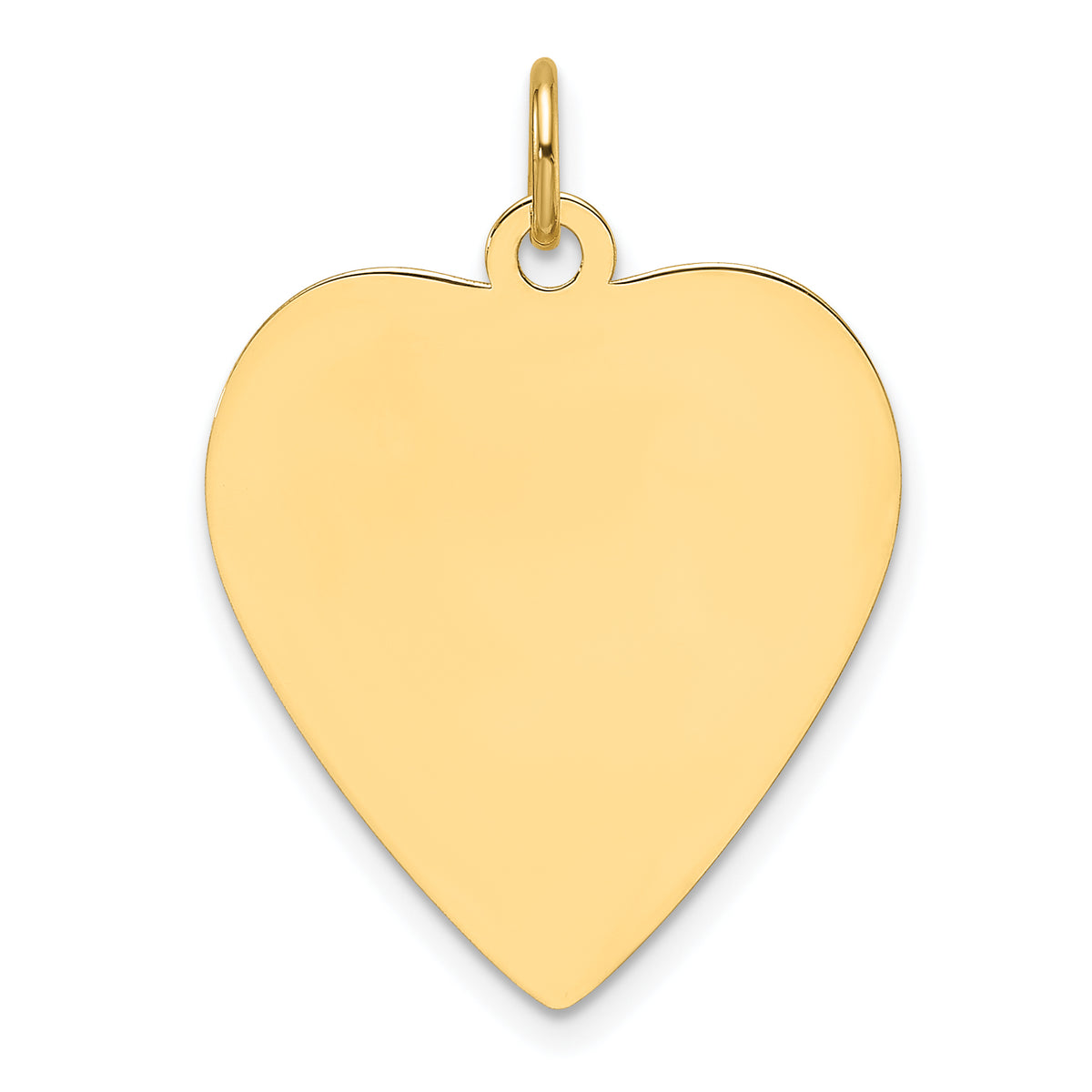 14k Plain .013 Gauge Engravable Heart Disc Charm-XM696/13