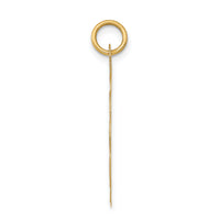 14k Boy Head on .011 Gauge Engravable Scalloped Disc Charm-XM71/11