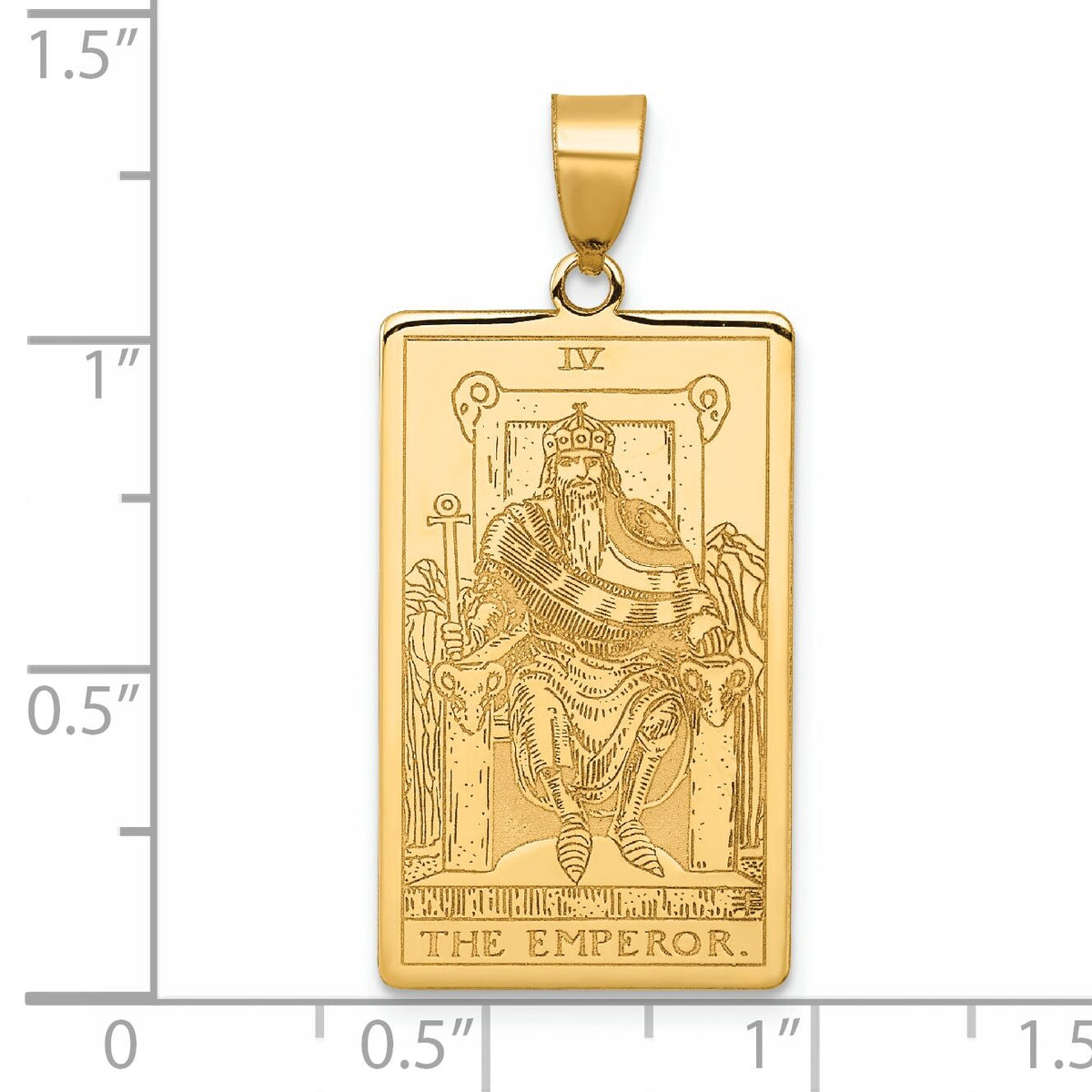 14ky The Emperor Tarot Card Pendant-XM714