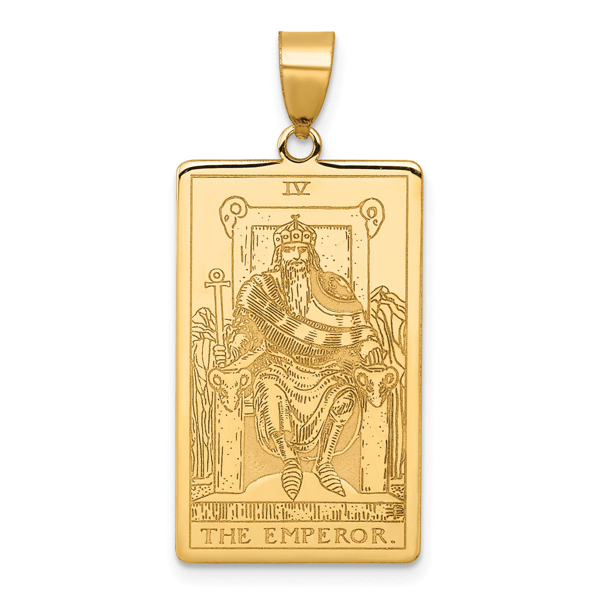 14ky The Emperor Tarot Card Pendant-XM714