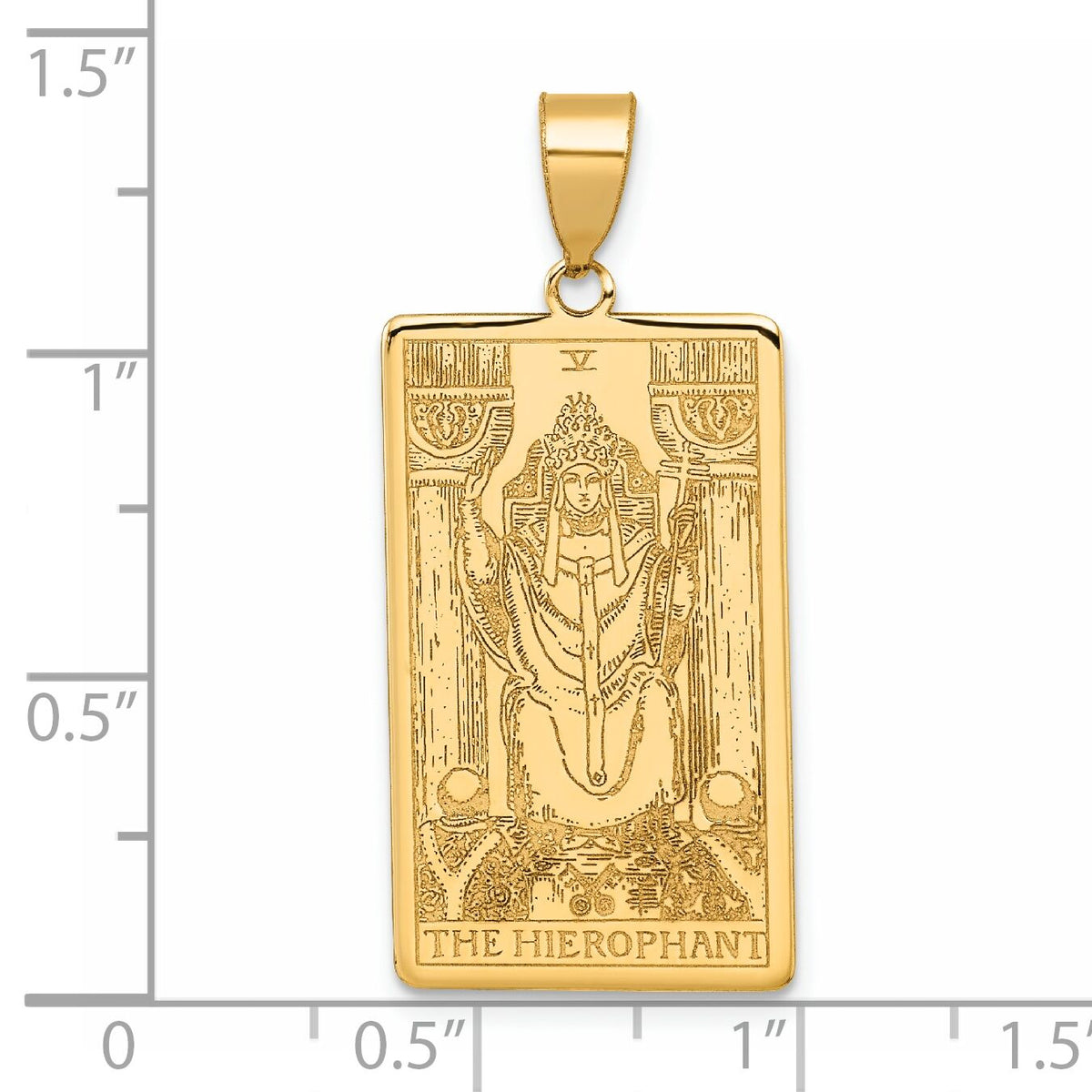 14ky The Hierophant Tarot Card Pendant-XM715