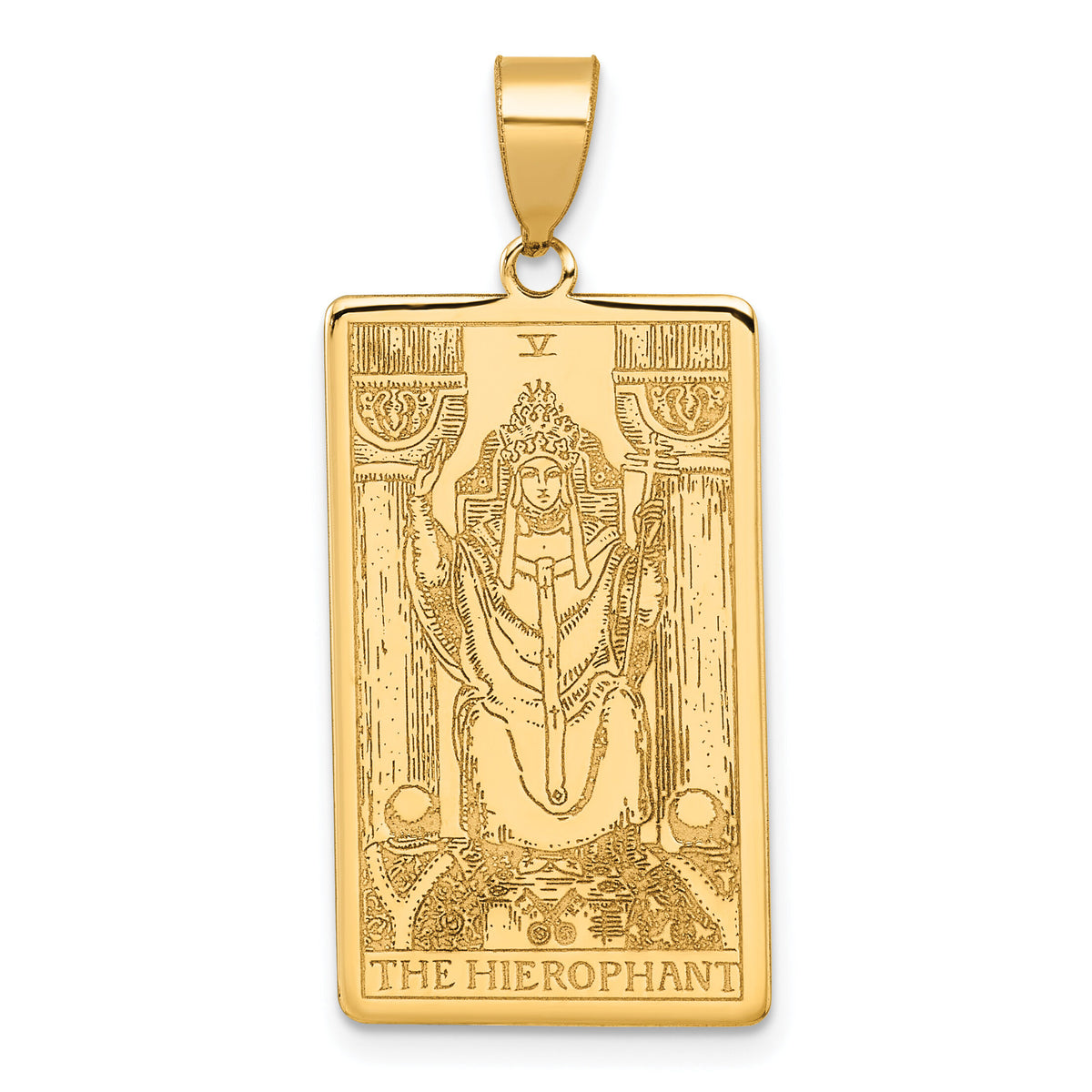 14ky The Hierophant Tarot Card Pendant-XM715