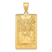 14ky The Lovers Tarot Card Pendant-XM716