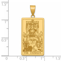 14ky The Chariot Tarot Card Pendant-XM717