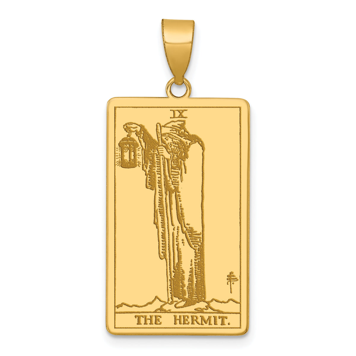14ky The Hermit Tarot Card Pendant-XM719