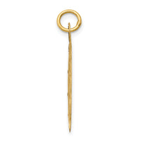 14k Girl Head on .011 Gauge Engravable Scalloped Disc Charm-XM72/11