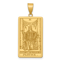 14ky Justice Tarot Card Pendant-XM721
