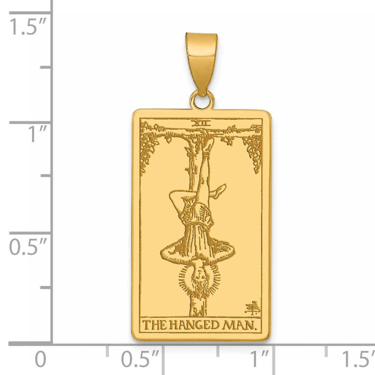 14ky The Hanged Man Tarot Card Pendant-XM722