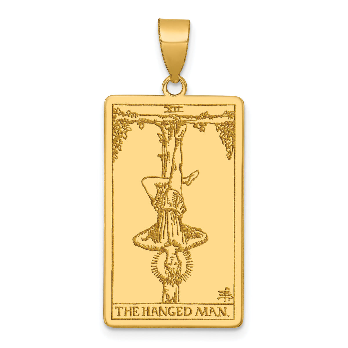 14ky The Hanged Man Tarot Card Pendant-XM722