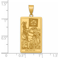 14ky Death Tarot Card Pendant-XM723
