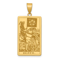 14ky Death Tarot Card Pendant-XM723
