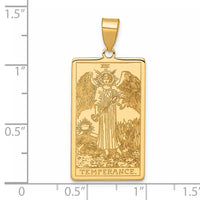 14ky Temperance Tarot Card Pendant-XM724