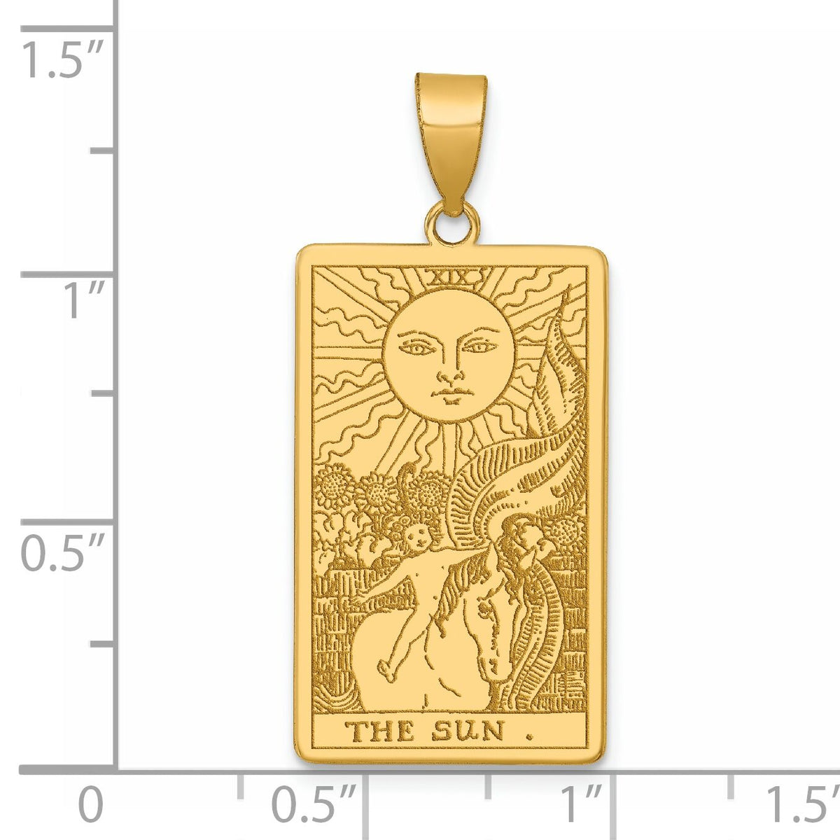 14ky The Sun Tarot Card Pendant-XM729