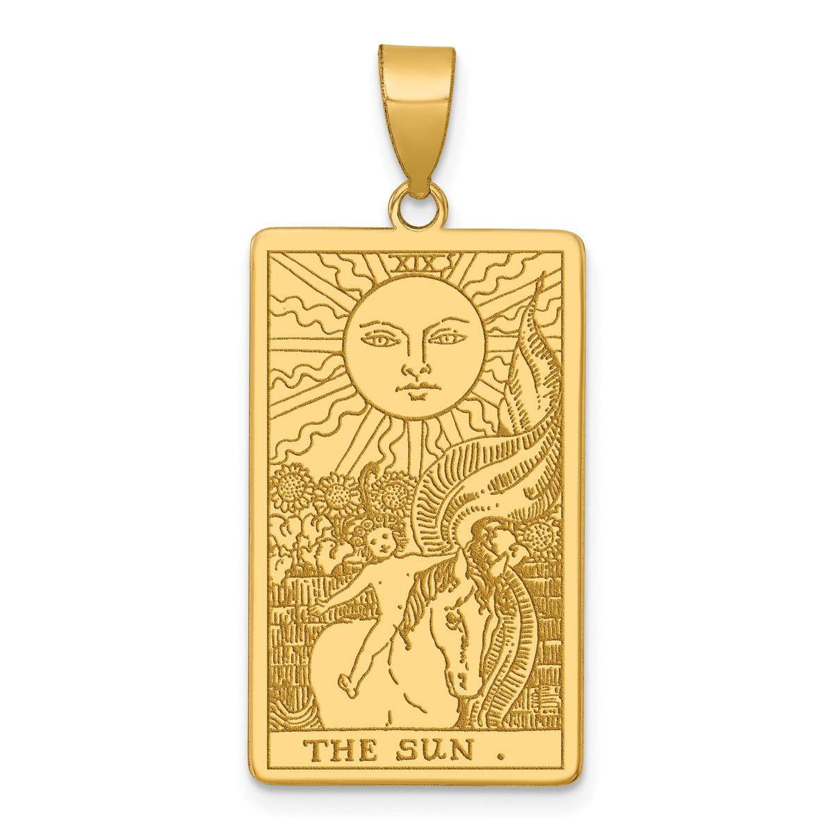 14ky The Sun Tarot Card Pendant-XM729