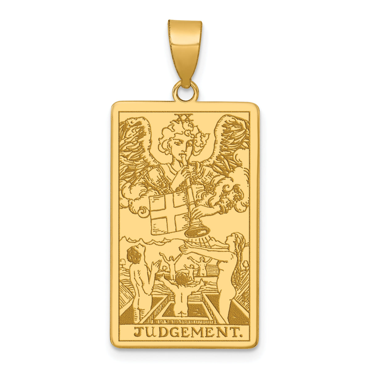 14ky Judgement Tarot Card Pendant-XM730