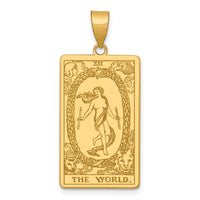 14ky The World Tarot Card Pendant-XM731