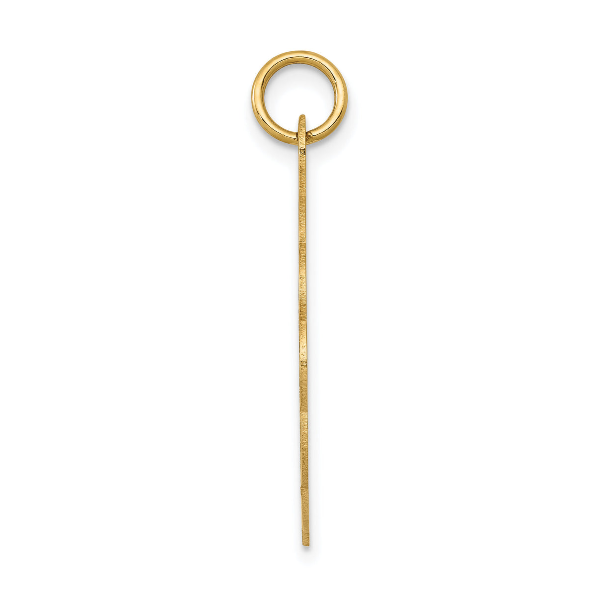 14k Girl Head on .011 Gauge Engravable Scalloped Disc Charm-XM86/11