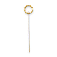 14k Girl Head on .013 Gauge Engravable Scalloped Disc Charm-XM86/13
