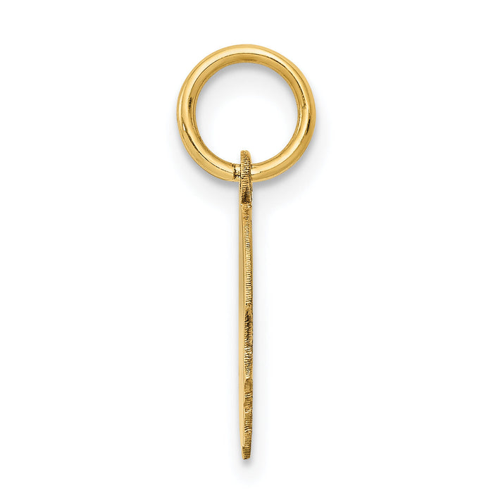 14k .011 Depth Engravable Boy Head Charm-XM90/11