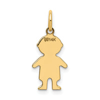 14k .011 Depth Engravable Boy Charm-XM94/11