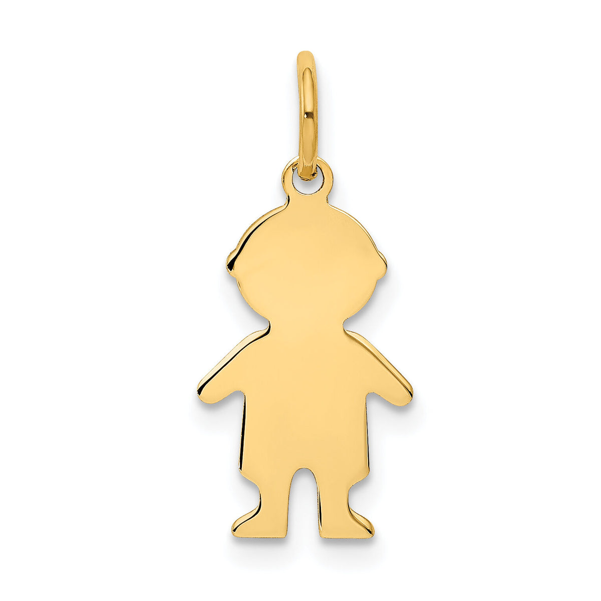 14k .011 Depth Engravable Boy Charm-XM94/11