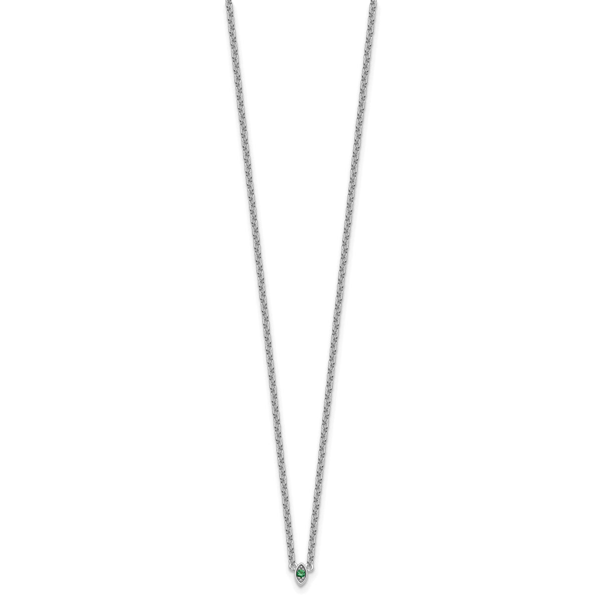 14k White Gold1 Birthstone Mother's Necklace Mounting-XMP33/1W