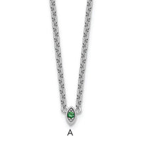 14k White Gold1 Birthstone Mother's Necklace Mounting-XMP33/1W