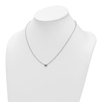 14k White Gold 2 Birthstone Necklace Mounting-XMP33/2W