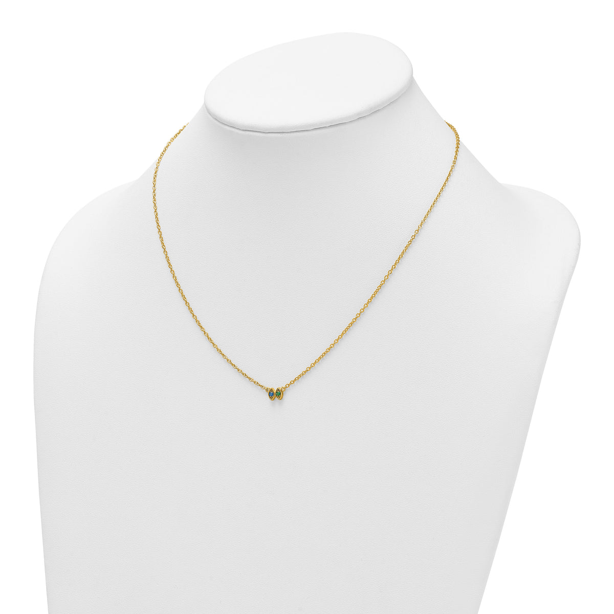 14K 2 Birthstone Mother's Necklace Mounting-XMP33/2Y