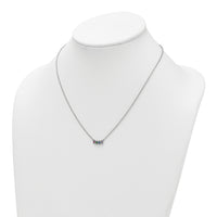 14k White Gold 4 Birthstone Mother's Necklace Mounting-XMP33/4W