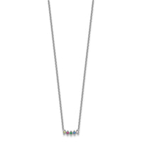 14k White Gold 5 Birthstone Mother's Necklace Mounting-XMP33/5W