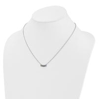 14k White Gold 5 Birthstone Mother's Necklace Mounting-XMP33/5W