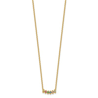 14k 6 Birthstone Mother's Necklace Mounting-XMP33/6Y