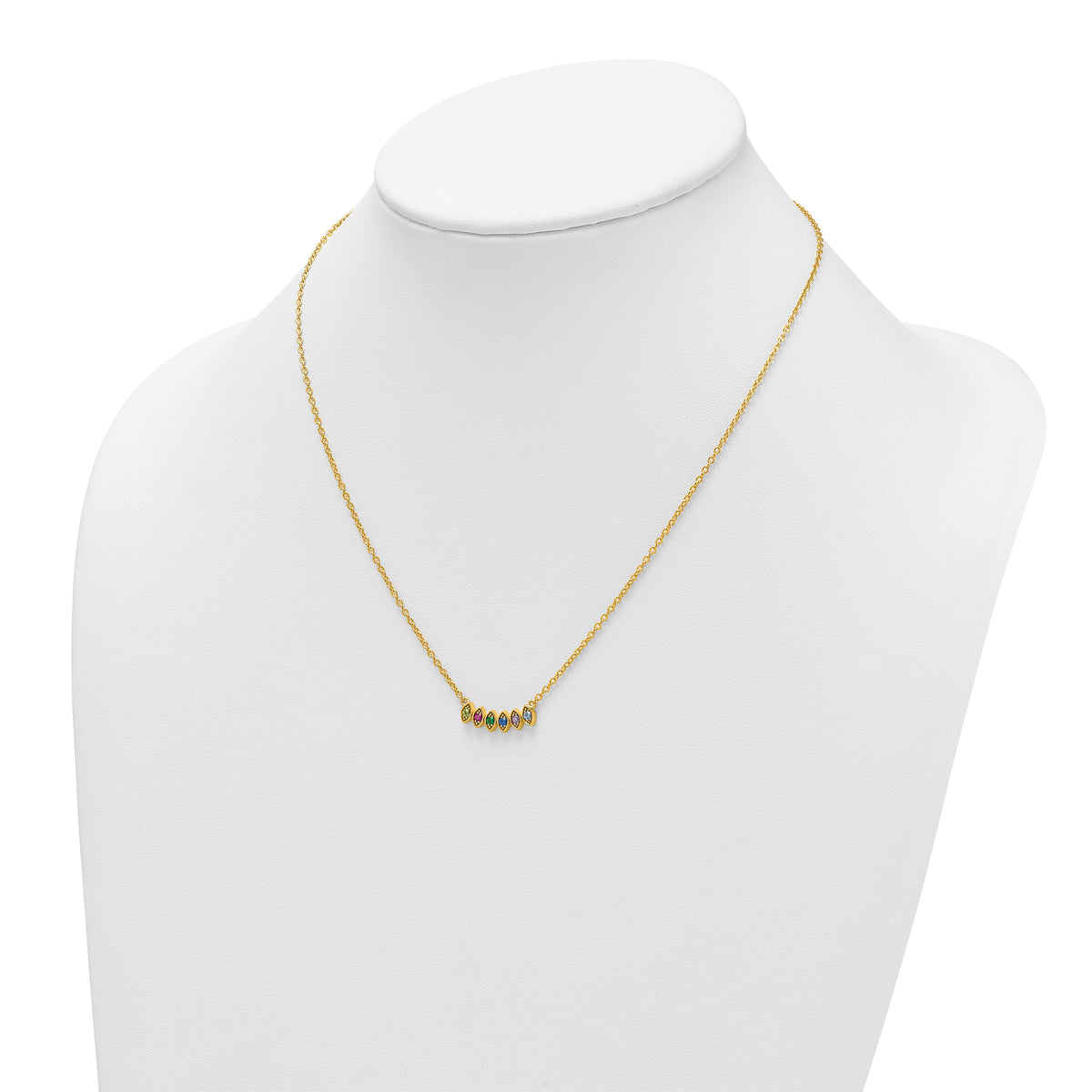 14k 6 Birthstone Mother's Necklace Mounting-XMP33/6Y