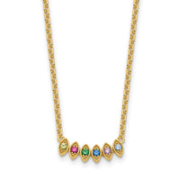 14k 6 Birthstone Mother's Necklace Mounting-XMP33/6Y