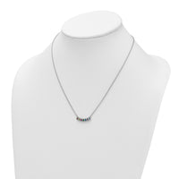 14k White Gold 7 Birthstone Mother's Necklace Mounting-XMP33/7W