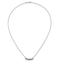 14k White Gold 7 Birthstone Mother's Necklace Mounting-XMP33/7W