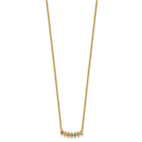 14k 7 Birthstone Mother's Necklace Mounting-XMP33/7Y