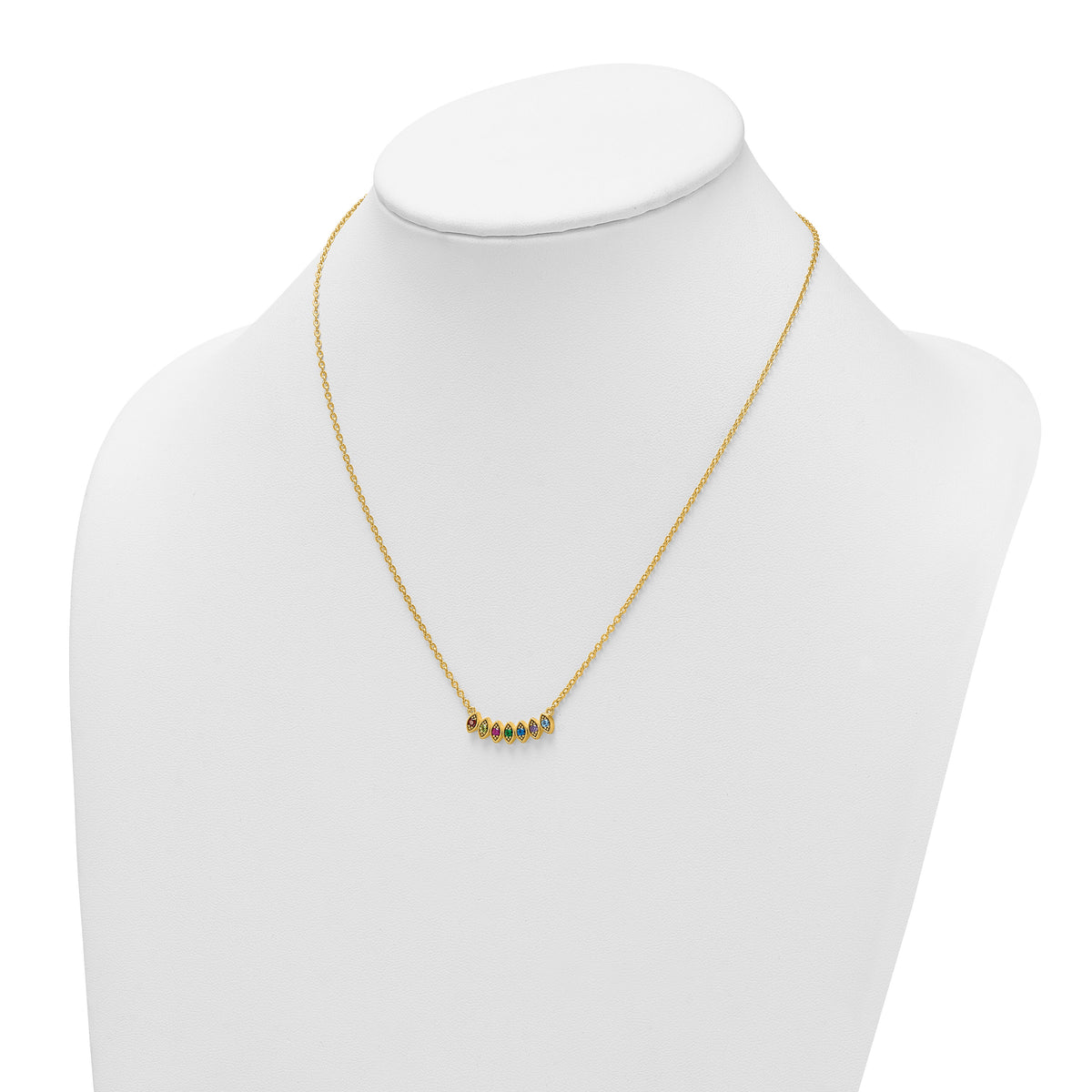 14k 7 Birthstone Mother's Necklace Mounting-XMP33/7Y
