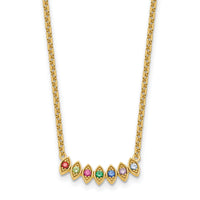 14k 7 Birthstone Mother's Necklace Mounting-XMP33/7Y