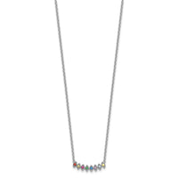 14k White Gold 8 Birthstone Mother's Necklace Mounting-XMP33/8W