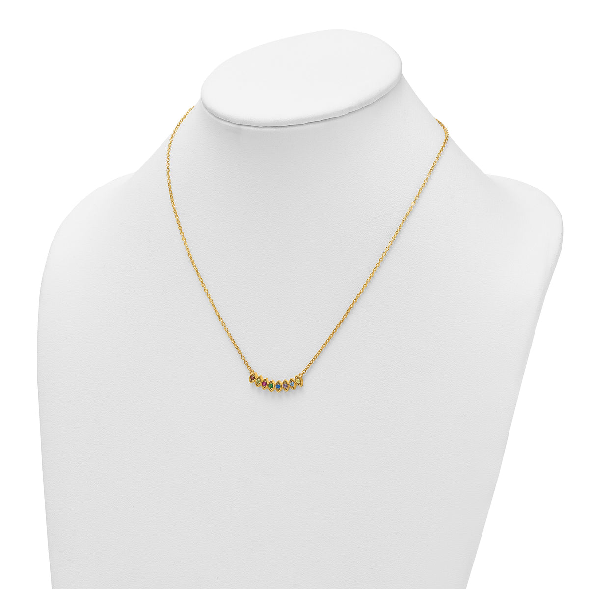 14k 8 Birthstone Mother's Necklace Mounting-XMP33/8Y