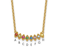 14k 8 Birthstone Mother's Necklace Mounting-XMP33/8Y