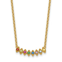14k 8 Birthstone Mother's Necklace Mounting-XMP33/8Y