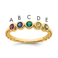 14k 5 Birthstone Mother's Ring Mounting-XMR102/5Y