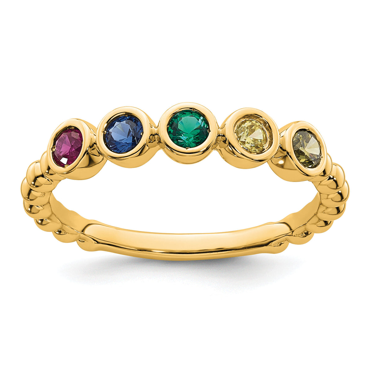 14k 5 Birthstone Mother's Ring Mounting-XMR102/5Y