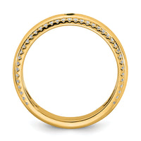 14k 1 Birthstone and Diamond Mother's Ring Semi-mount-XMR103/1Y