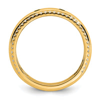 14k 2 Birthstone and Diamond Mother's Ring Semi-mount-XMR103/2Y