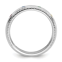 14k WG 4 Birthstone and Diamond Mother's Ring Semi-mount-XMR103/4W